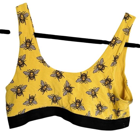 MeUndies Other - MeUndies XL Yellow Bumblebee Bralette Good Cond MicroModal Comfy